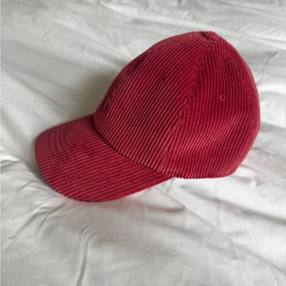 Brunello Cucinelli corduroy Hat. Red, size medium.